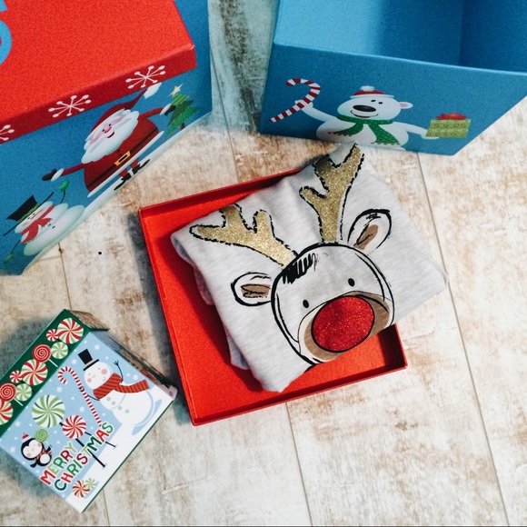 Kids Reindeer Christmas shirt - Picture 3 of 6